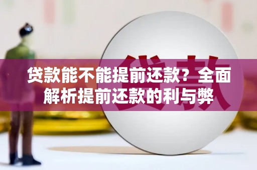 沙洋贷款能不能提前还款？全面解析提前还款的利与弊