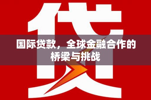 汝南国际贷款，全球金融合作的桥梁与挑战