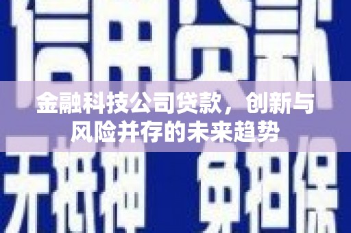 柳州金融科技公司贷款，创新与风险并存的未来趋势