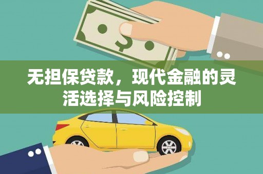 加查无担保贷款，现代金融的灵活选择与风险控制
