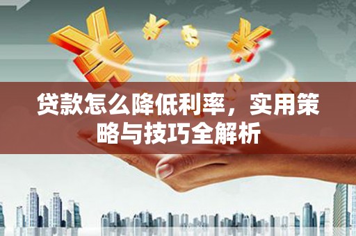 武平贷款怎么降低利率，实用策略与技巧全解析