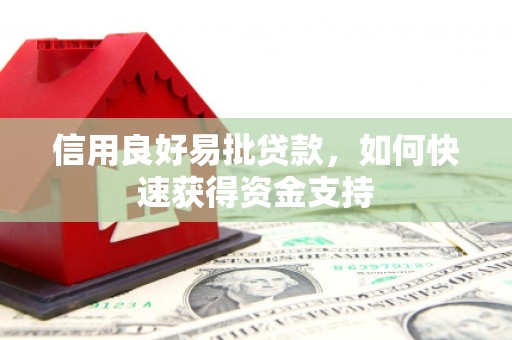 晋中信用良好易批贷款，如何快速获得资金支持