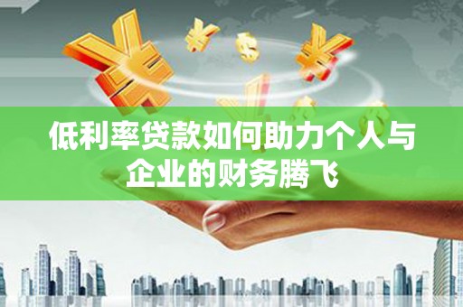 湖西低利率贷款如何助力个人与企业的财务腾飞