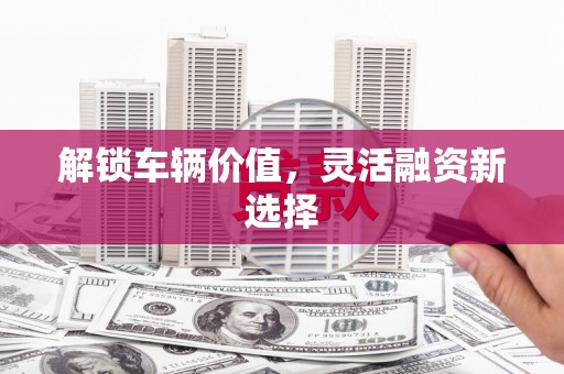 学甲解锁车辆价值，灵活融资新选择