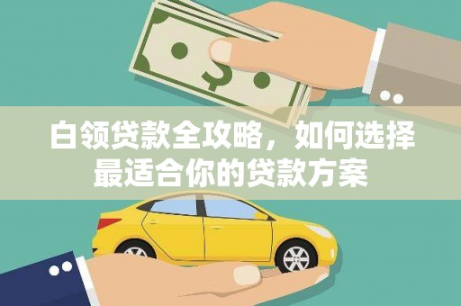 青羊白领贷款全攻略，如何选择最适合你的贷款方案
