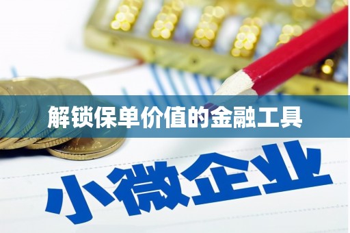武平解锁保单价值的金融工具